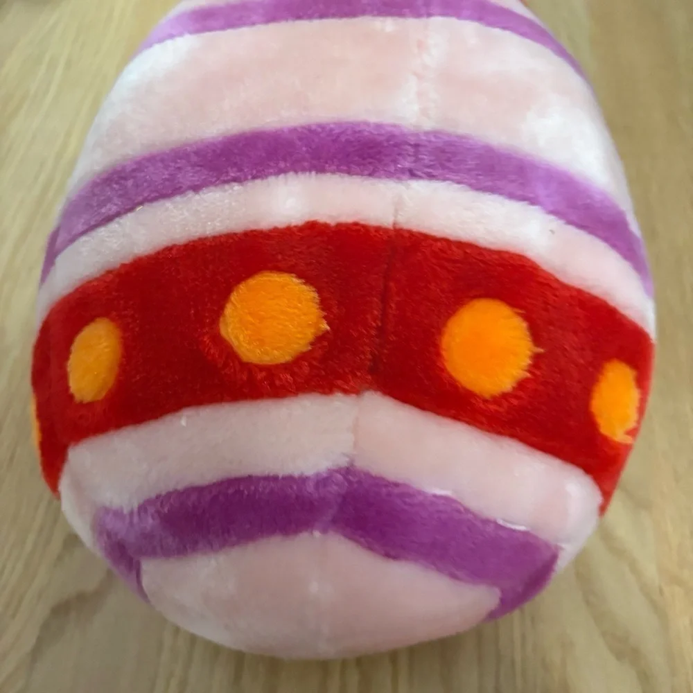 Easter Egg Large Plush Pink Decor Holiday Vintage